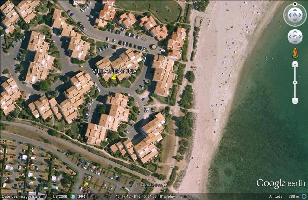 Cap D'Agde, Appartement Bord De Mer, 50 M Plage De La Roquille, Climatise Et Wifi, Bagian luar foto