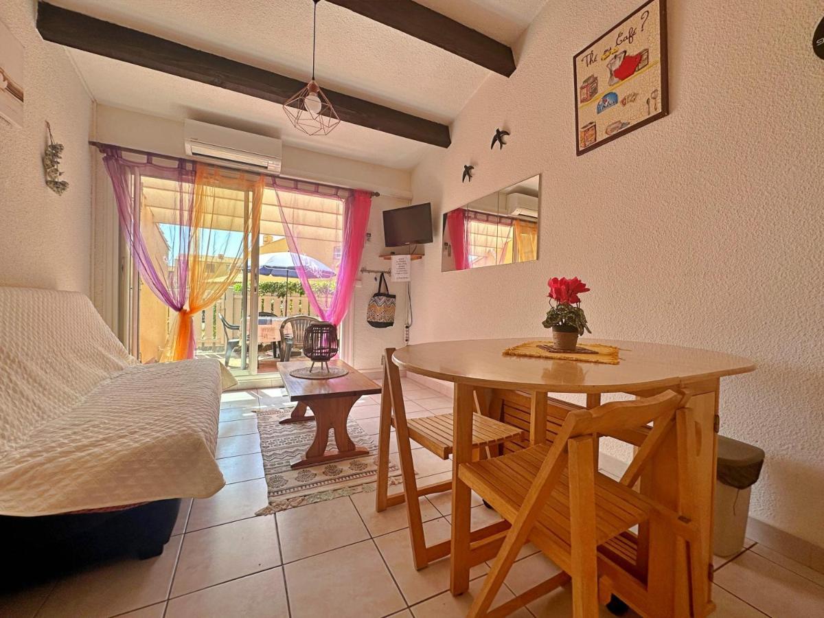 Cap D'Agde, Appartement Bord De Mer, 50 M Plage De La Roquille, Climatise Et Wifi, Bagian luar foto