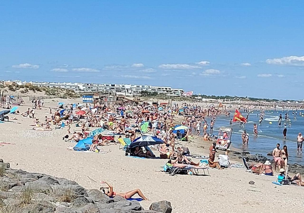 Cap D'Agde, Appartement Bord De Mer, 50 M Plage De La Roquille, Climatise Et Wifi, Bagian luar foto
