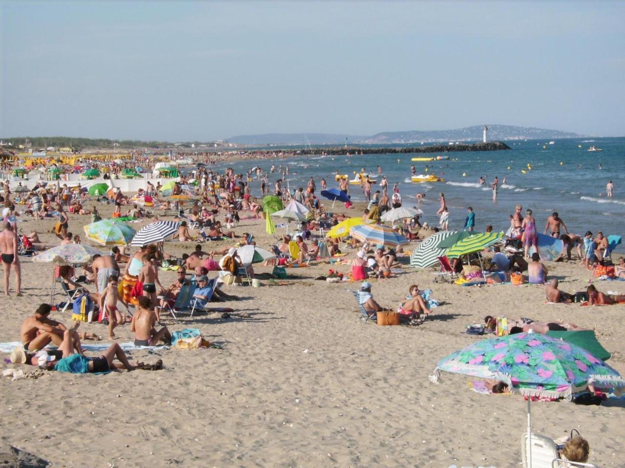Cap D'Agde, Appartement Bord De Mer, 50 M Plage De La Roquille, Climatise Et Wifi, Bagian luar foto